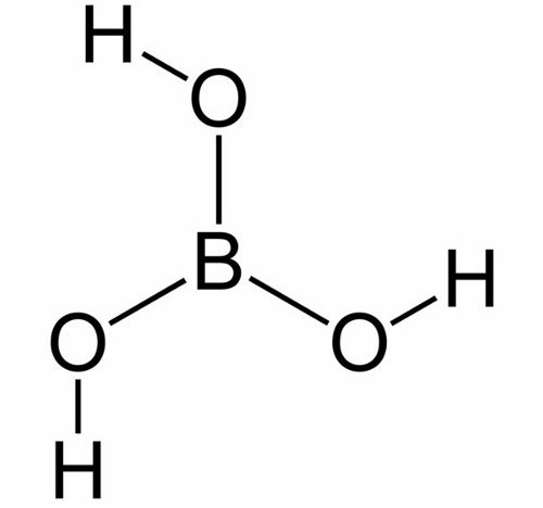 Το βορικό οξύ ταξινομείται ως ουσία χαμηλού κινδύνου