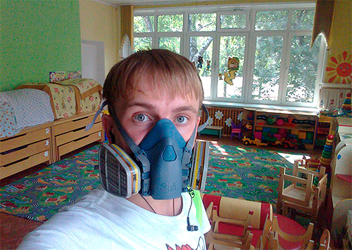 A Forsyth-szal végzett munka során légzőkészüléket kell használnia