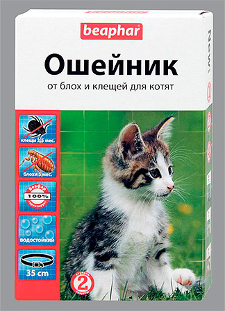 Lopp- och fästinghalsband för kattungar Beaphar