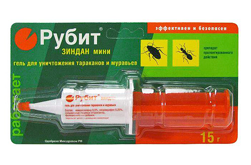 Rubit Zindan - gel voor de vernietiging van kakkerlakken en mieren