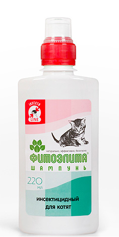 Syampu kutu Phytoelita untuk anak kucing