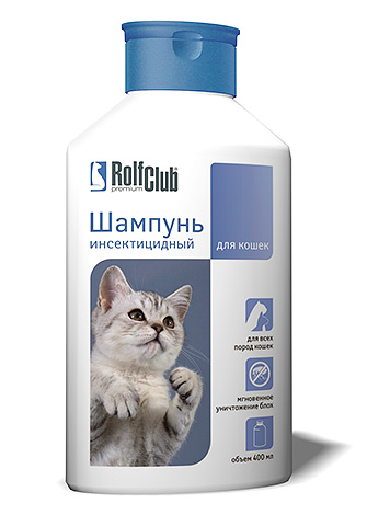 Loppischampo för katter Rolf Club