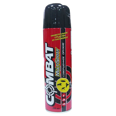 Combat Multispray se može koristiti ne samo za ubijanje stjenica, već i žohara, buha ili komaraca