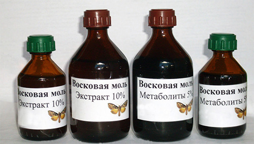 Extractul de molie de ceară este produs în diferite concentrații chiar de către apicultori