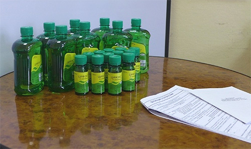 Cyfox läkemedel i flaskor med olika kapacitet