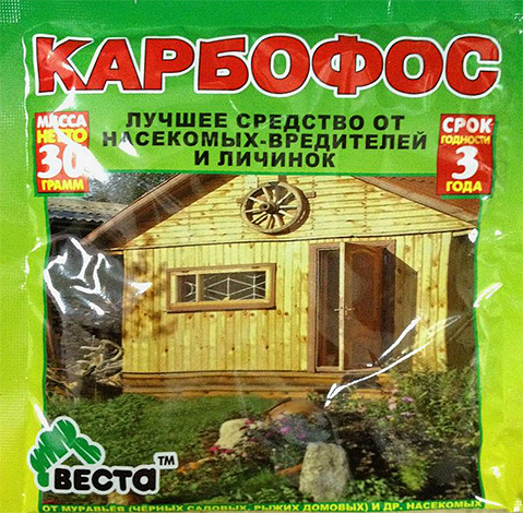 Το Karbofos χρησιμοποιείται με επιτυχία στη γεωργία για τον έλεγχο των εντόμων.