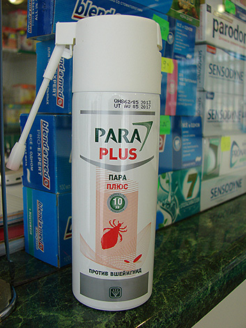 Aerosol Para Plus är bekvämt att behandla infekterade delar av kroppen