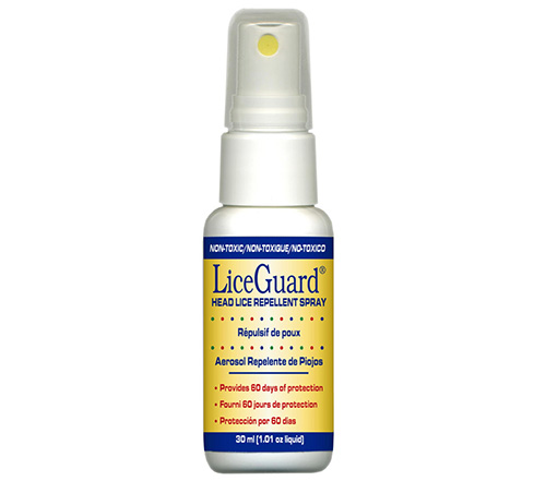 När du använder LiceGuard spray i kampen mot lössen är det nödvändigt att undvika att få den i ögonen.