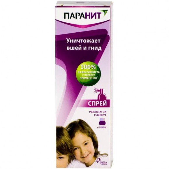 Gyógyszer a tetvek és csípők ellen gyermekeknél - Paranit