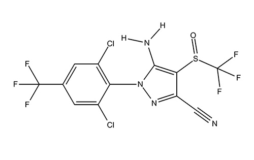 Fipronil insekticid - kemijska formula