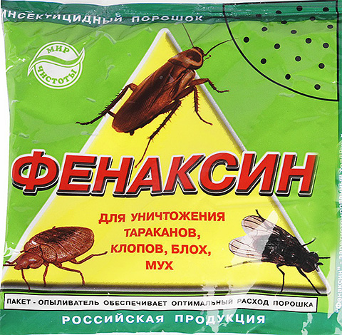 Pulberea insecticid Phenaksin este deosebit de potrivită pentru distrugerea larvelor de purici.