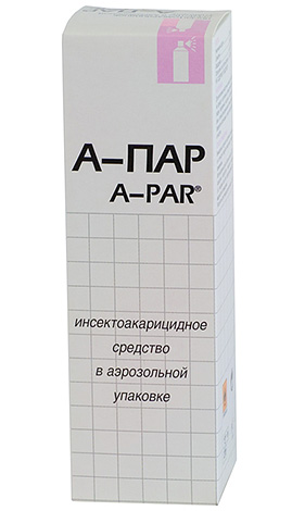 Aerosolul A-Par este utilizat împotriva păduchilor corpului