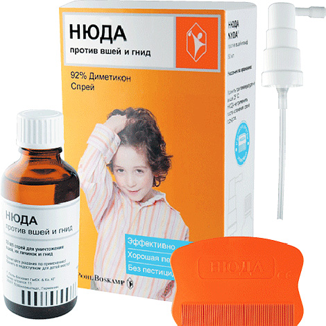 Spray-ul Nyuda poate fi folosit chiar și pentru îndepărtarea păduchilor la copii