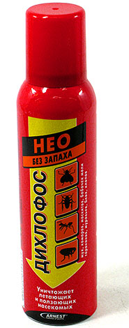 Dichlorvos Neo conține trei insecticide simultan, în timp ce produsul nu are un miros puternic