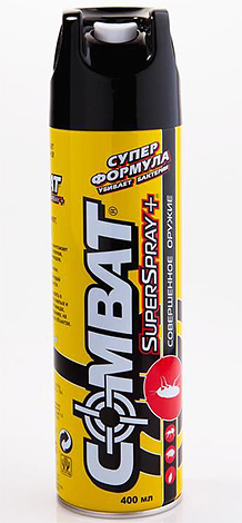 Combat SuperSpray aerosol viene utilizzato anche contro le cimici