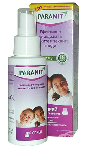 Σπρέι από ψείρες Paranit - μπορεί κάλλιστα να χρησιμοποιηθεί για τη θεραπεία της ηβικής πεντικουλώσεως