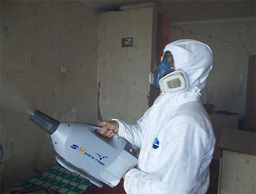 Un exemplu de tratare a unei camere de ploșnițe cu ceață rece