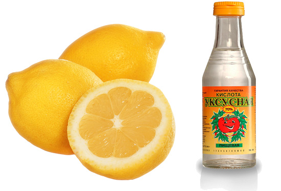 Citronsyra och vinäger kan delvis neutralisera bålgetingsgift.