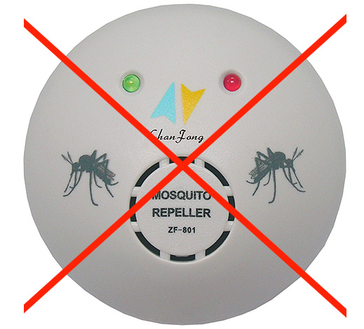 Repeller ultrasonik, tidak seperti pembasmi elektrik, tidak berkesan terhadap lipas, pepijat katil dan kebanyakan serangga lain.