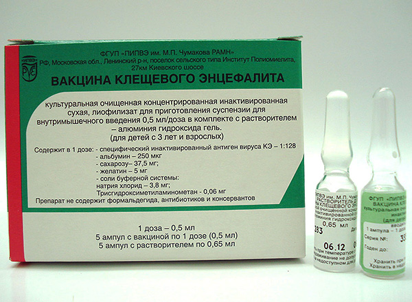 Vakcína proti klíšťové encefalitidě