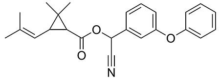 Cyfenotrin: chemický vzorec